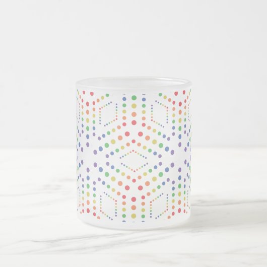 Rainbow Pattern Mattglastasse (Mittel)