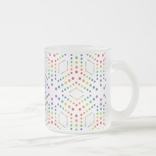 Rainbow Pattern Mattglastasse (Rechts)
