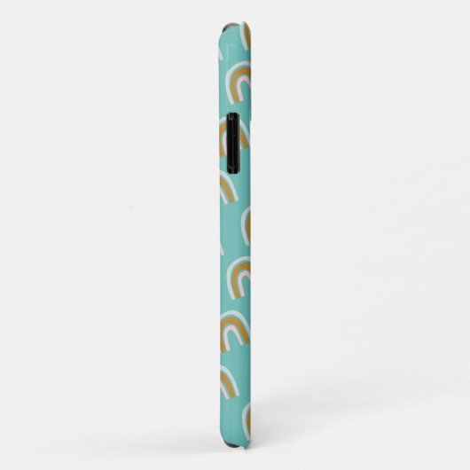 Rainbow Pattern Monogram Case-Mate iPhone Hülle (Hinten/Rechts)