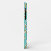 Rainbow Pattern Monogram Case-Mate iPhone Hülle (Hinten/Links)