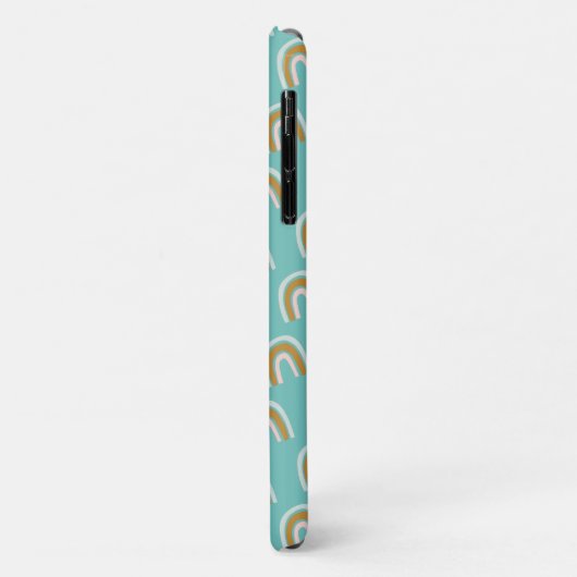 Rainbow Pattern Monogram Case-Mate iPhone Hülle (Hinten/Links)
