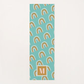 Rainbow Pattern Monogram Yogamatte (Vorderseite)