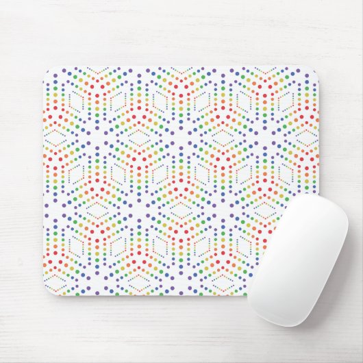 Rainbow Pattern Mousepad (Mit Mouse)