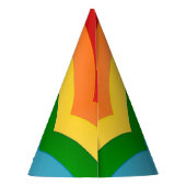 Rainbow Pattern Partyhütchen (Rückseite)