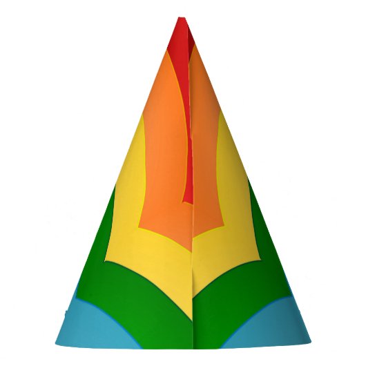 Rainbow Pattern Partyhütchen (Rückseite)