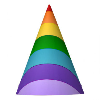 Rainbow Pattern Partyhütchen