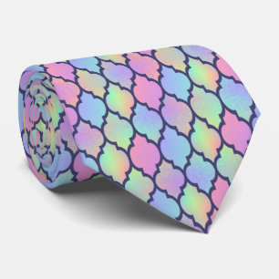 Rainbow Pattern Quartrefoil Krawatte
