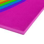 RAINBOW PATTERN SCHNEIDEBRETT (Ecke)
