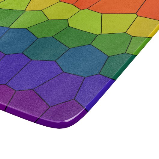 Rainbow Pattern Schneidebrett (Ecke)
