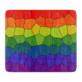 Rainbow Pattern Schneidebrett (Vorderseite)