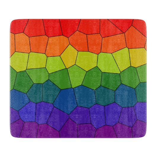 Rainbow Pattern Schneidebrett (Vorderseite)