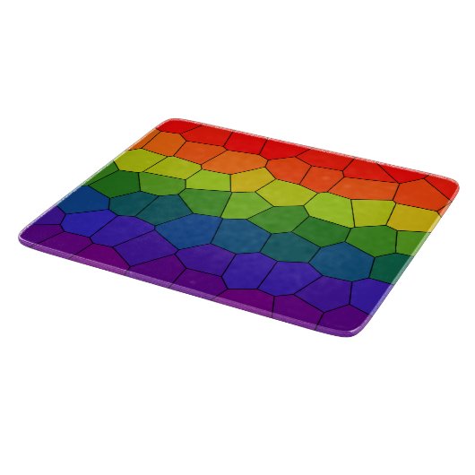 Rainbow Pattern Schneidebrett (Ecke)