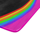RAINBOW PATTERN SCHNEIDEBRETT (Ecke)
