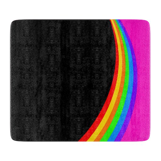 RAINBOW PATTERN SCHNEIDEBRETT (Vorderseite)