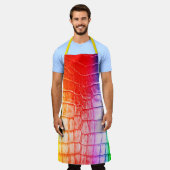 Rainbow Pattern Schürze (Getragen)