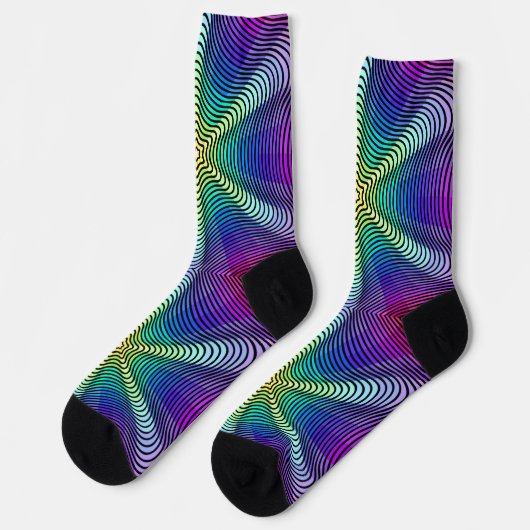 Rainbow Pattern Socken (Linkes Detail)