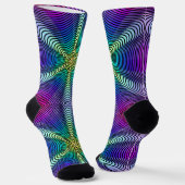 Rainbow Pattern Socken (Gewinkelt)
