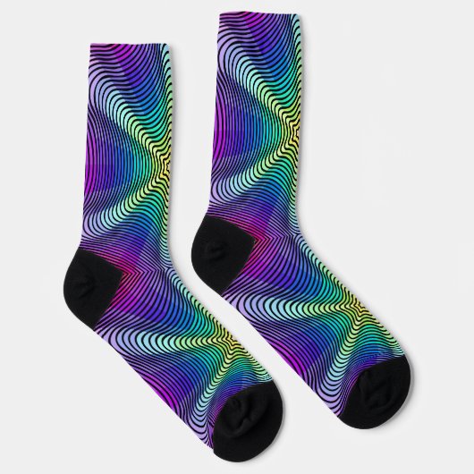 Rainbow Pattern Socken (Rechts)