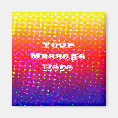 Rainbow Pattern Sparkle Magnet (Vorne)