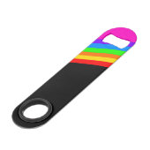 RAINBOW PATTERN SPEEDFLASCHENÖFFNER (Vorderseite Schrägansicht)