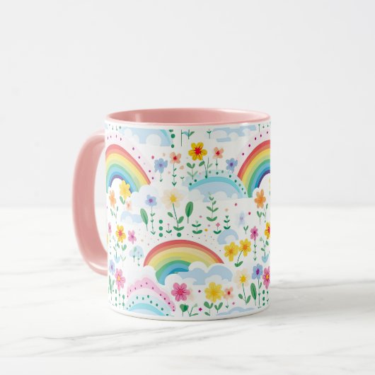 Rainbow Pattern Tasse (Vorderseite Links)