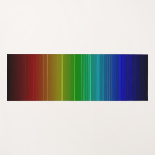 Rainbow Pattern Yogamatte (Vorderseite (Horizontal))