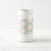 Rainbow Patternpolka Bierglas (Mittel)