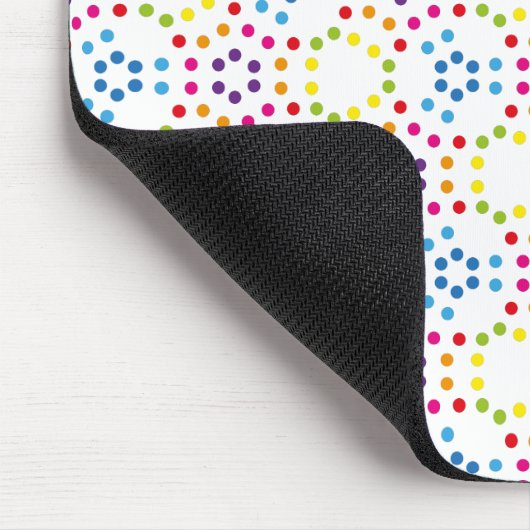 Rainbow Patternpolka Mousepad (Ecke)