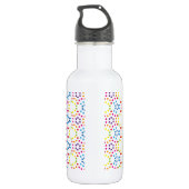 Rainbow Patternpolka Trinkflasche (Rückseite)