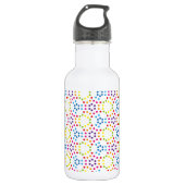 Rainbow Patternpolka Trinkflasche (Vorderseite)