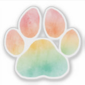 Rainbow Paw Aufkleber (Vorderseite)