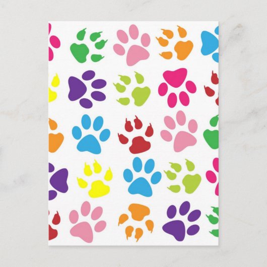 RAINBOW PAW DRUCKEN POSTKARTE (Vorderseite)