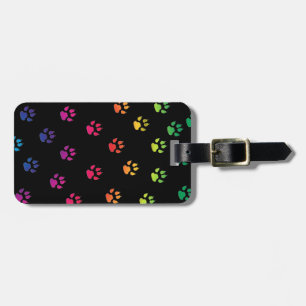 Rainbow Paw Prints Gepäckanhänger