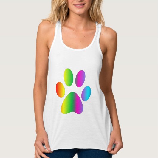 Rainbow Paw Tank Top (Vorderseite)