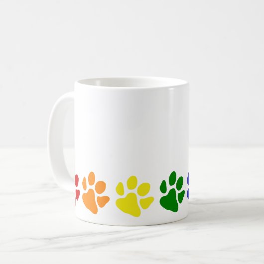 Rainbow Paws Kaffeetasse (Vorderseite Links)