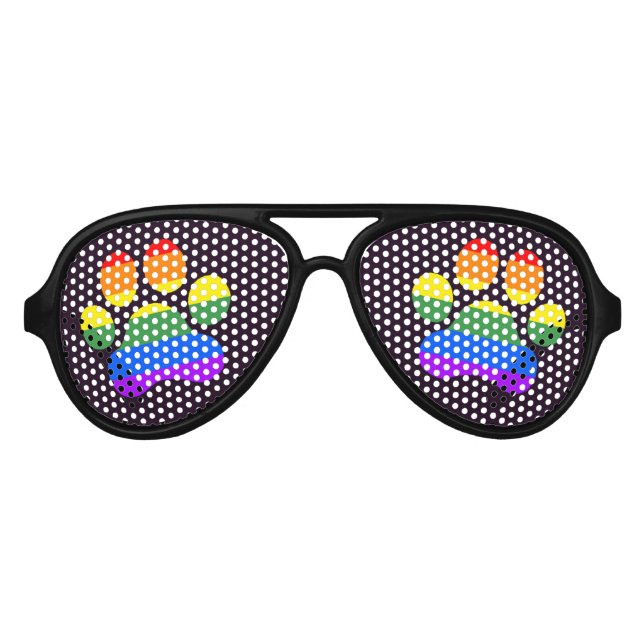 Rainbow Paws Novelty Glasses Partybrille (Vorderseite)