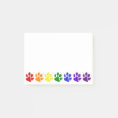 Rainbow Paws Post-it Klebezettel (Vorderseite)