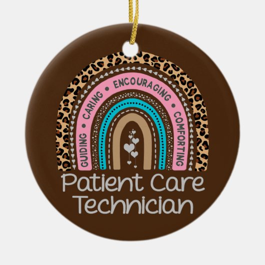 Rainbow PCT Tech Nurse Keramik Ornament (Vorne)