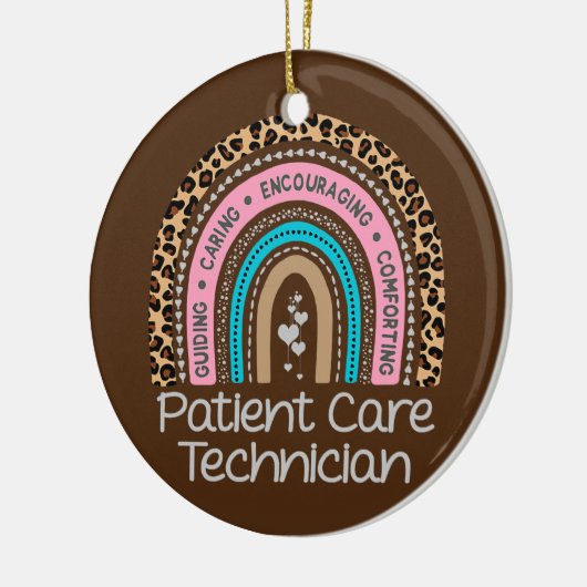 Rainbow PCT Tech Nurse Keramik Ornament (Links)