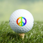 Rainbow Peace Golfball (Insitu T-Shirt)