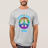 Rainbow Peace Liebe Pride T-Shirt (Vorderseite)
