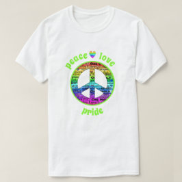 Rainbow Peace Liebe Pride T-Shirt