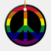 Rainbow Peace Ornament (Hinten)