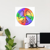 Rainbow Peace Poster (Heimbüro)