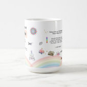 Rainbow peace Serenity Antistress Calm Meditation Kaffeetasse (Mittel)