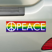 Rainbow Peace Sign Autoaufkleber (Auf Auto)