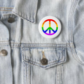 Rainbow Peace Sign Button (Beispiel)