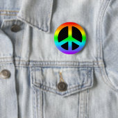 Rainbow Peace Sign Button (Beispiel)