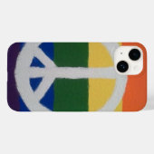 Rainbow Peace Sign Case für Apple oder Samsung (Rückseite (Horizontal))