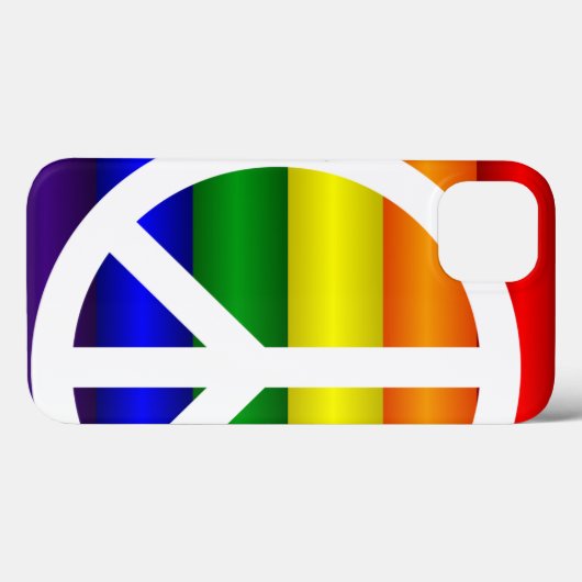 Rainbow Peace Sign Case-Mate iPhone Hülle (Rückseite (Horizontal))